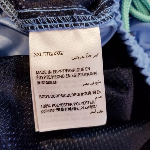 Club Room Light Blue Quick Dry Swim Trunks Men's Size XXL New With Tags - Picture 7 of 8